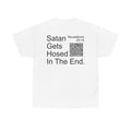 Satan Gets Hosed - Inspirational Unisex Cotton Tee with Uplifting Message